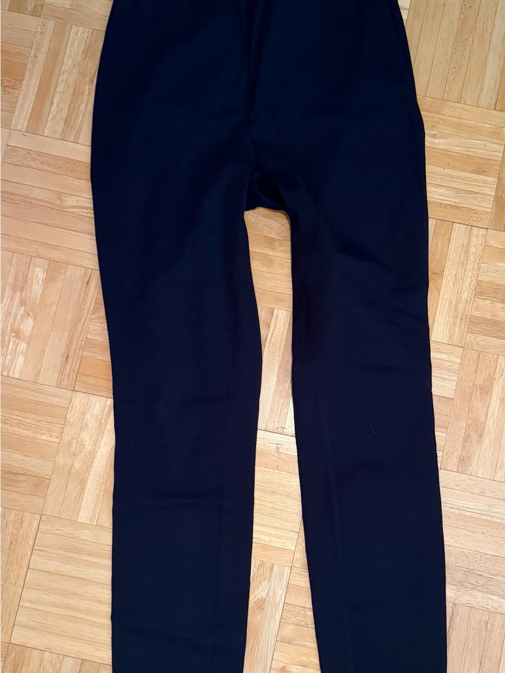 T Tahari navy Stretch Skinny Ankle Pants Side Zip Women’s Size 4